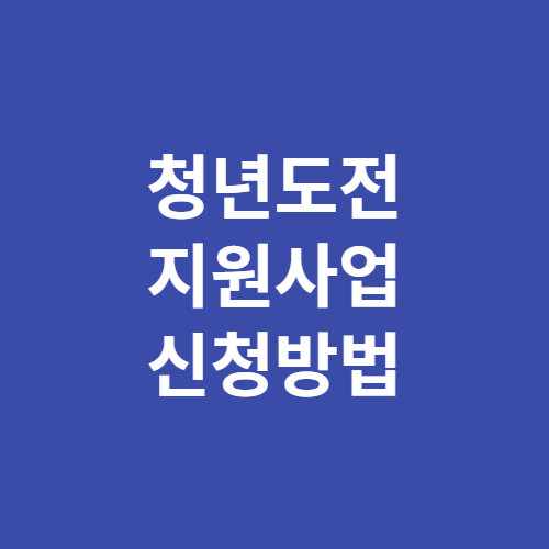 청년도전지원사업
