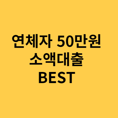 연체자 50만원 소액대출