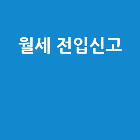 월세 전입신고 필수 가이드