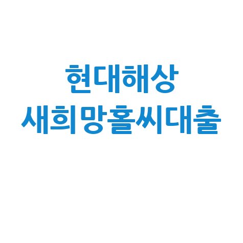 현대해상 새희망홀씨대출: 자격, 조건, 후기 완벽 가이드
