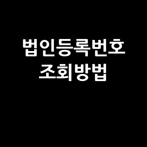 법인등록번호 조회, 5분 만에 끝내는 완벽 가이드 (조회 안될 때 해결법 포함)