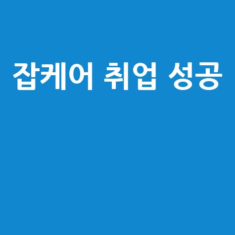 워크넷 잡케어 취업 성공 가이드